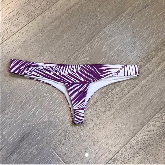 white and purple bikini bottom - Picture 2 of 2